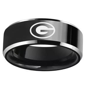 Black Green Bay Packers Ring